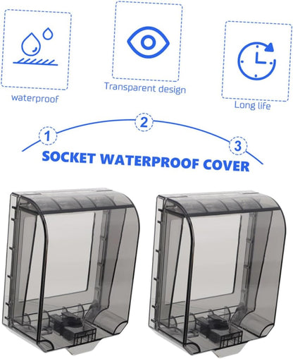 Outanaya Waterproof Outdoor Socket Cover In-Use Design Weatherproof Electrical Outlet Protection for GFCI and Decorator Outlets 1 Set
