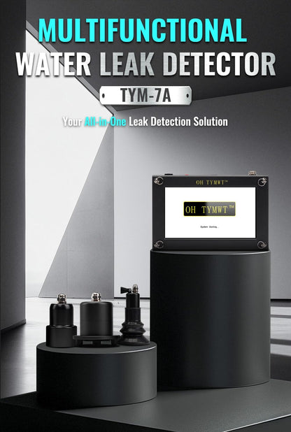 Al Water Leak Detector, Indoor Wall/Ground Under Slab Pipe Leak - TYM-3A | 2 Sensors, 0.5m/1.64ft, 100Hz-8000Hz, 15 Hours