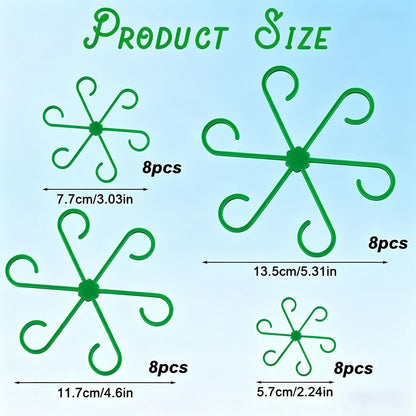 4 Sizes Plant Stem Support for Indoor Outdoor, 2026 New 4 Sizes Reusable Plant Stabilizer for Climbing Plants, Plants Accessories Garden Tools