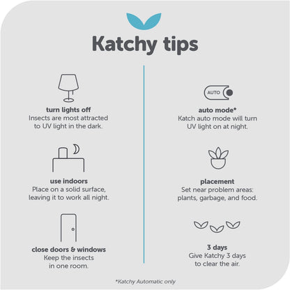 Katchy Original and Midnight Glue Board Refills (8 Pack) - Indoor Insect Trap Glue Board Refills for Mosquito, Gnat, Moth, Fruit Flies - Non-Zapper Traps for Buzz-Free Home