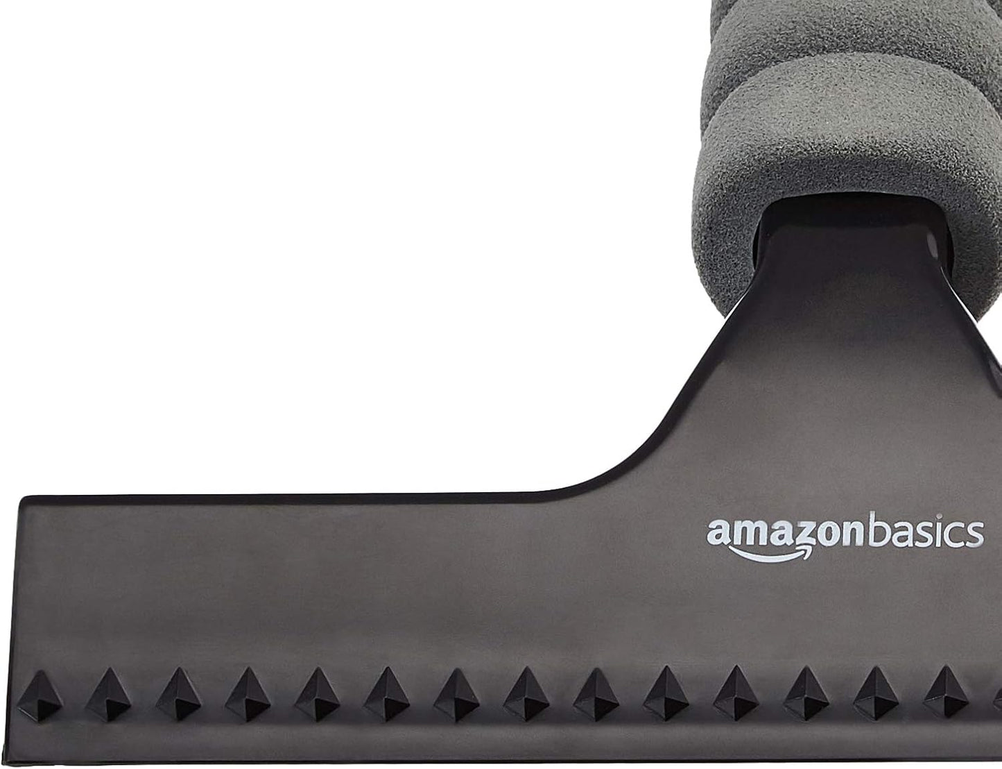 Amazon Basics All-Purpose Window Squeegee with Handle for Car Windshield, Shower, Glass, Mirror Cleaning, Silicone Rubber Blade, Streak-Free Results, Lightweight, Black, 8-inch