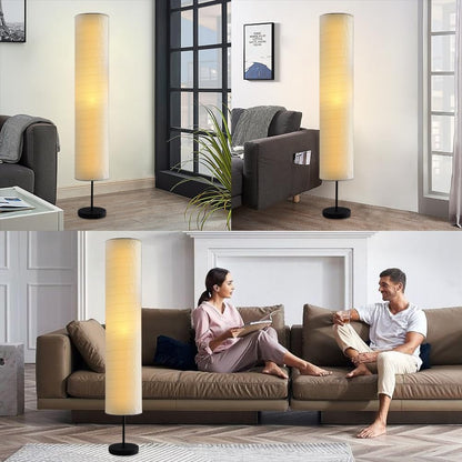 YY YEARCHY Floor Lamp Paper Lamp Japanese Standing Lamps with Rice Paper Shade for Bedroom Livingroom Slim