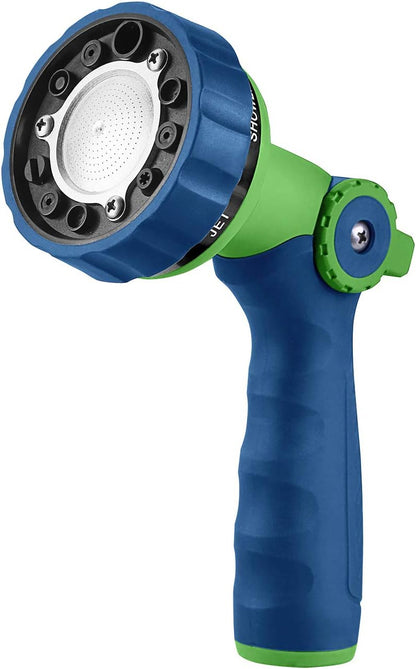 GREEN MOUNT Garden Hose Nozzle, Water Hose Spray Nozzle with Thumb Control On Off Valve for Easy Water Flow Control, Black-grey