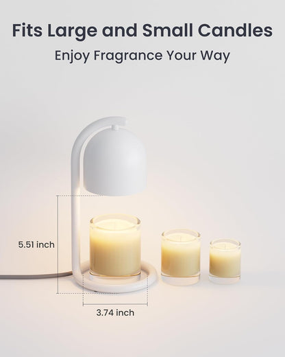 SwitchBot Smart Candle Warmer Lamp with Timer & Voice Control — Dimmable Flameless Candle Wax Melter, Matter-Enabled for Apple Home & Alexa, Birthday & Mother's Day, Gift for Women, Home Decor