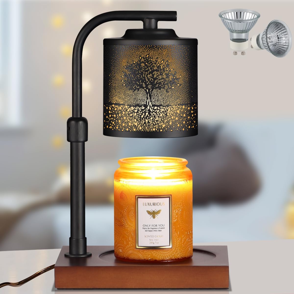 mocosa Candle Warmer Lamp with Adjustable Height Dimmable for New Home Decor Electric Candle Warmer for Jar Candles Birthday Gifts for Women Mom(Hummingbird)