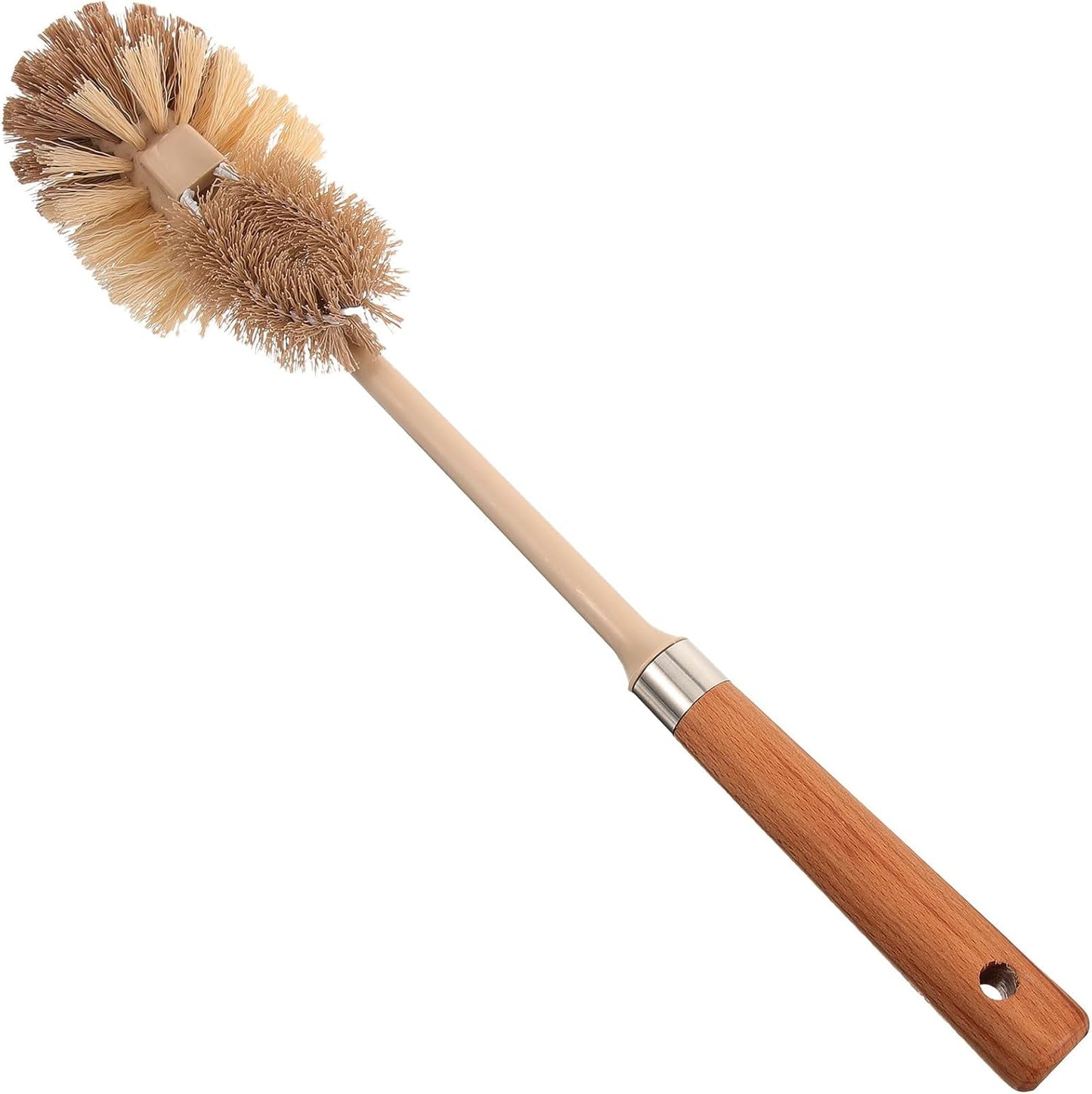 Long Handle Toilet Brush Cleaner Narrow Scrub Brush for Bathroom Toilet Bowl Cleaning Under Rim and Hard-to-Reach Areas