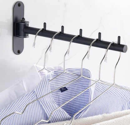 Foldable Wall Mounted Clothes Hanger Racks, Clothes Drying Rack Hooks 2Pack