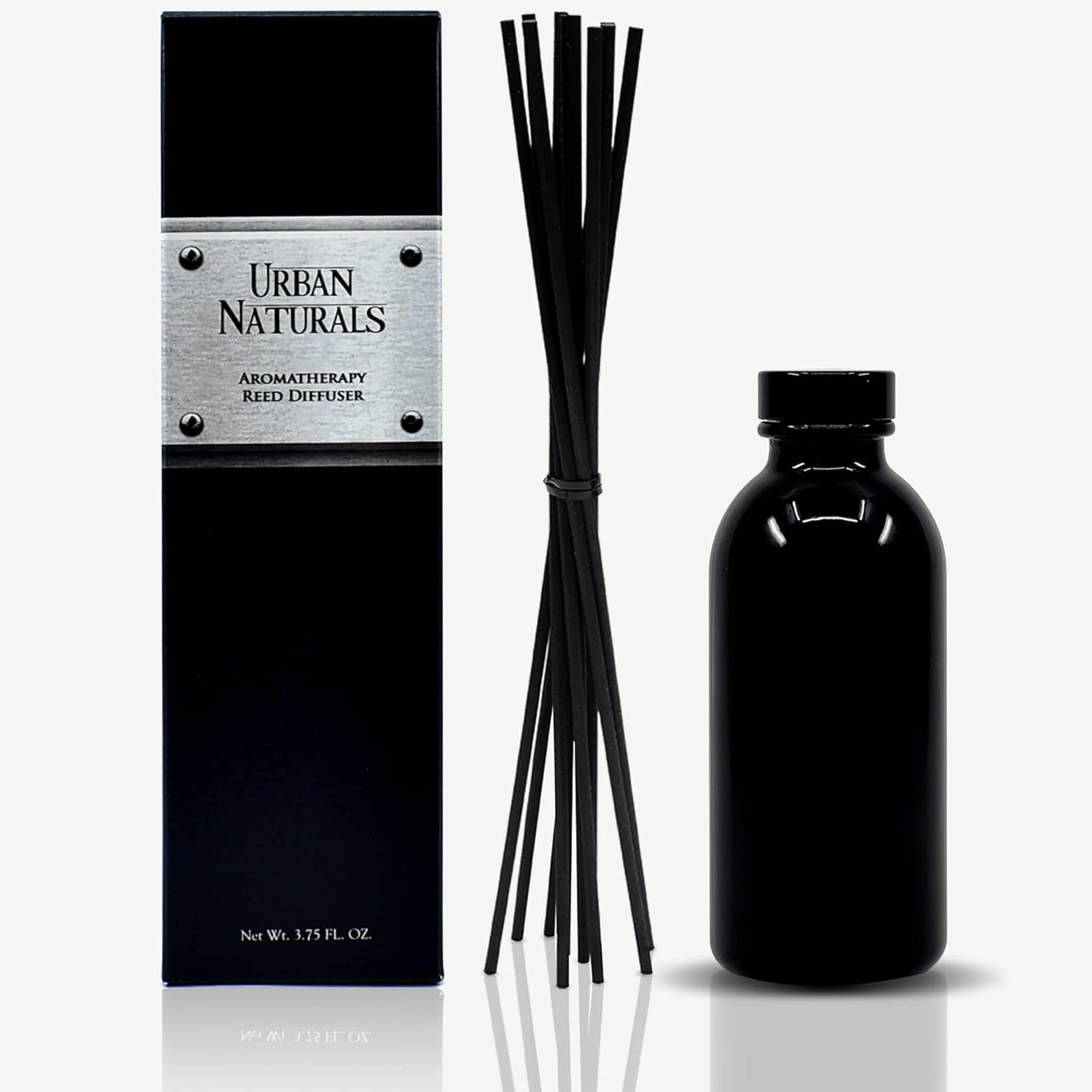 Urban Naturals Smoked Vanilla Reed Diffuser Set with Vanilla Bean, Sandalwood & Leather | Made in the USA - Colors A