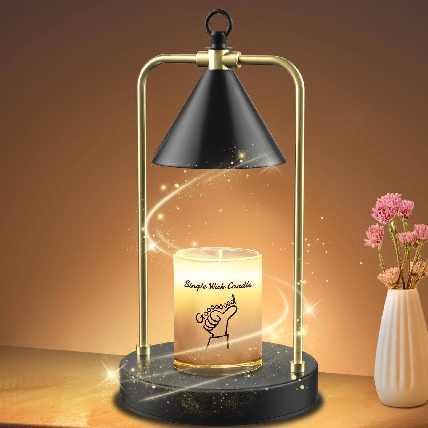 Candle Warmer Lamp with Timer, Upgraded Dimmable Wax Melts Warmer for Jar Candles, Height Adjustable Candle Lamp, Birthday Gifts for Women Mom, House Warming Gifts New Home Decor