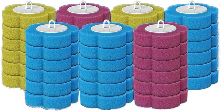 Disposable Toilet Brush Kit with 48 Refill Heads, Holder Storage Caddy Wall-Mounted Toilet Bowl Wand Scrubber for Bathroom Toilet Cleaner Toilet Bowl
