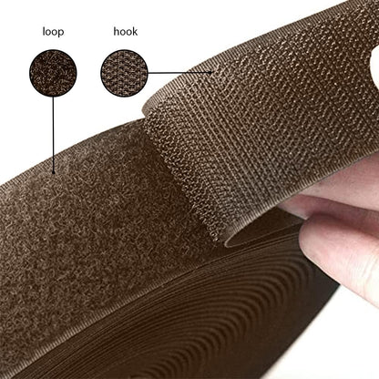 1 inch Black Hook and Loop Tape 1 Yd Self Adhesive Tape Sticky Back Heavy Duty Fastener Ideal for Window Fixing Net Carpets DIY Project Handmade Craft Home Office