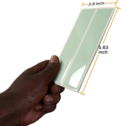 Peel and Stick Backsplash Tiles for Kitchen Bathroom - 10 Sheets 11.61" x 11.61" 3D Self Adhesive Wall Tiles Waterproof Hard PVC Ceramic Tile Easy DIY Installation Green