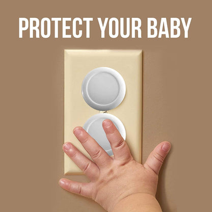 Tiny Patrol Outlet Covers Child Proof Plug Cover for Electrical Outlets Baby Proof Socket Safety Proofing Wall Guards Protectors - 24 Count