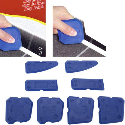 8pcs Caulking Tool, Caulking Tool Kit, Silicone Glass Cement Caulking Scraper, Caulking Sealant Scraper for Sealant Grout Finishing Sealing