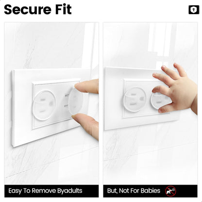 MOJOTORY Clear Outlet Covers for Baby Proofing, 30pcs | Invisible Design, Plug Protector Covers, Electrical Outlet Child Safety Covers, Durable, For Home School and Daycares