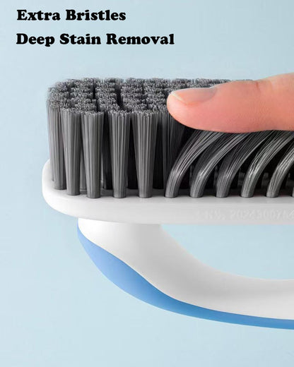 Scrub Brush for Stains-2 Pack Fabric Cleaning Brush,Laundry Stain Remover Brush,Clothes Scrub Brushes Cleaner Soft Bristle Scrubbing Brushes Household Cleaning for Carpet Clothes Bags & More (Gray)