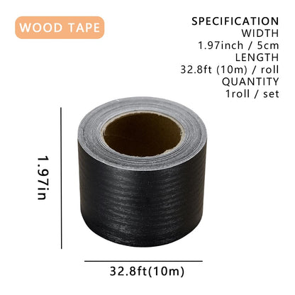 Wood Grain Repair Tape, 2" x 32ft Self Adhesive Tape for Furniture, Flooring, Cabinets, Doors, Windows, DIY Crafts - Durable, Easy to Use for Seamless Repairs