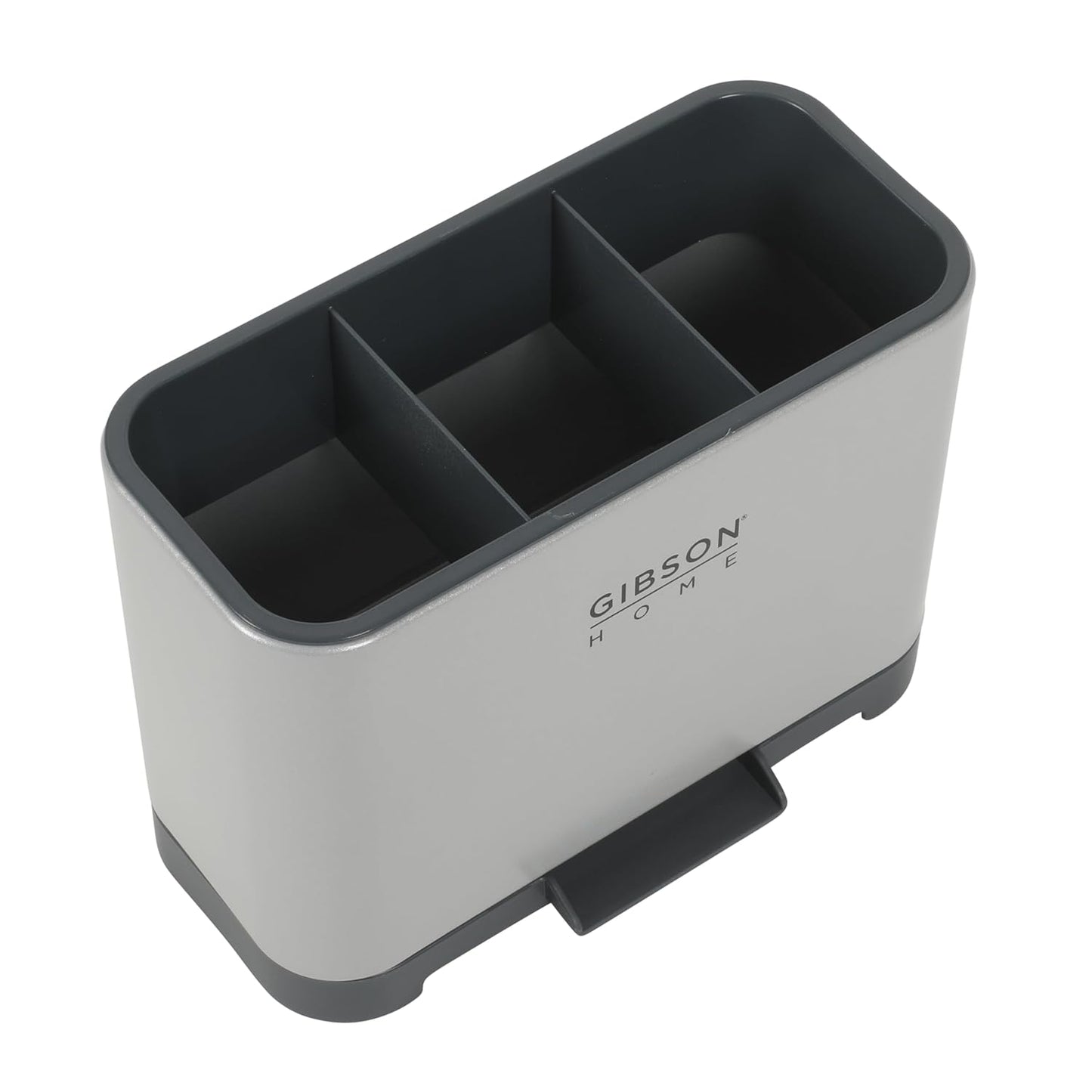 Gibson Home Ledgebrook Sink Caddy With Metal Panel, Sponge Holder for Kitchen Sink, Countertop Organizer and Storage Essentials With Drain Board