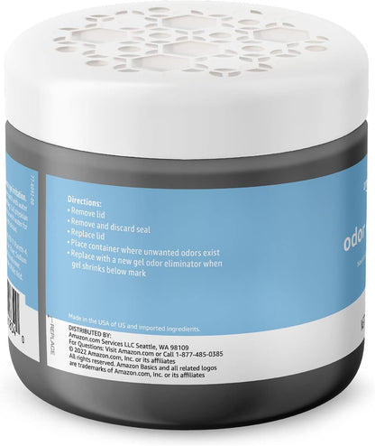 Amazon Basics Gel Odor Eliminator, Activated Charcoal, Lavender Scent, 17 Oz, 1-Pack
