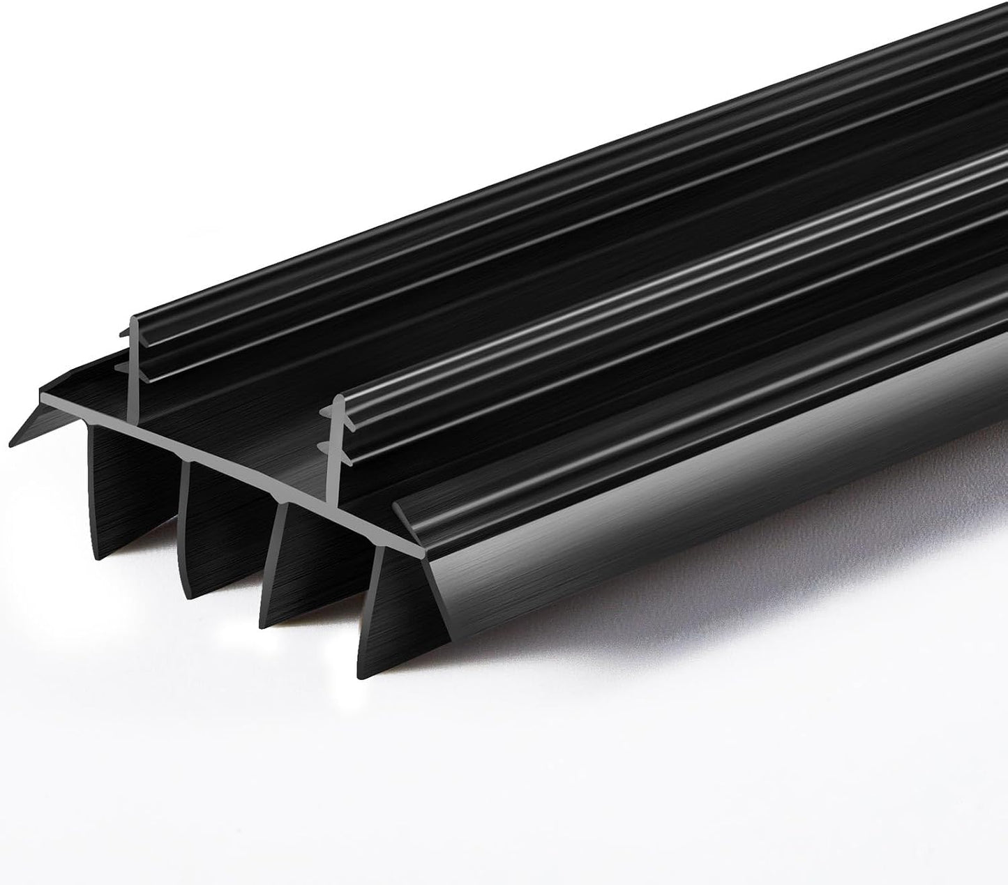Pushglossy 1 Pcs Replacement Door Bottom with Vinyl Fins 36" Long 1 3/4" Wide Threshold Seal Bottom of Door Weatherstrip Kerf Weather Stripping for 7/8" Between Barbs (White)