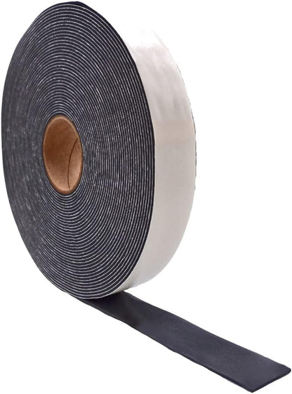 WOD Insulation Foam Tape Self Adhesive - 1/16 Thick x 3/16 Width - 150 feet - Made in USA Weather Stripping, HVAC, Sealing Doors, Windows, Pipes, Cooling, Sound Proof, and Air Conditioning.