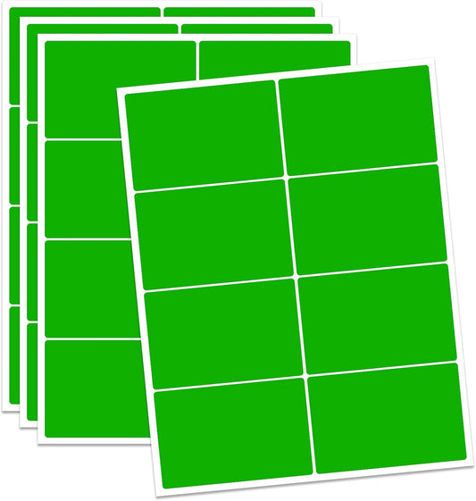 Ououstate Removable Colored Labels Stickers 3" x 2" Moving Stickers Labels for Packing Boxes Large Color Coding Labels 256 Pack (Colorful)