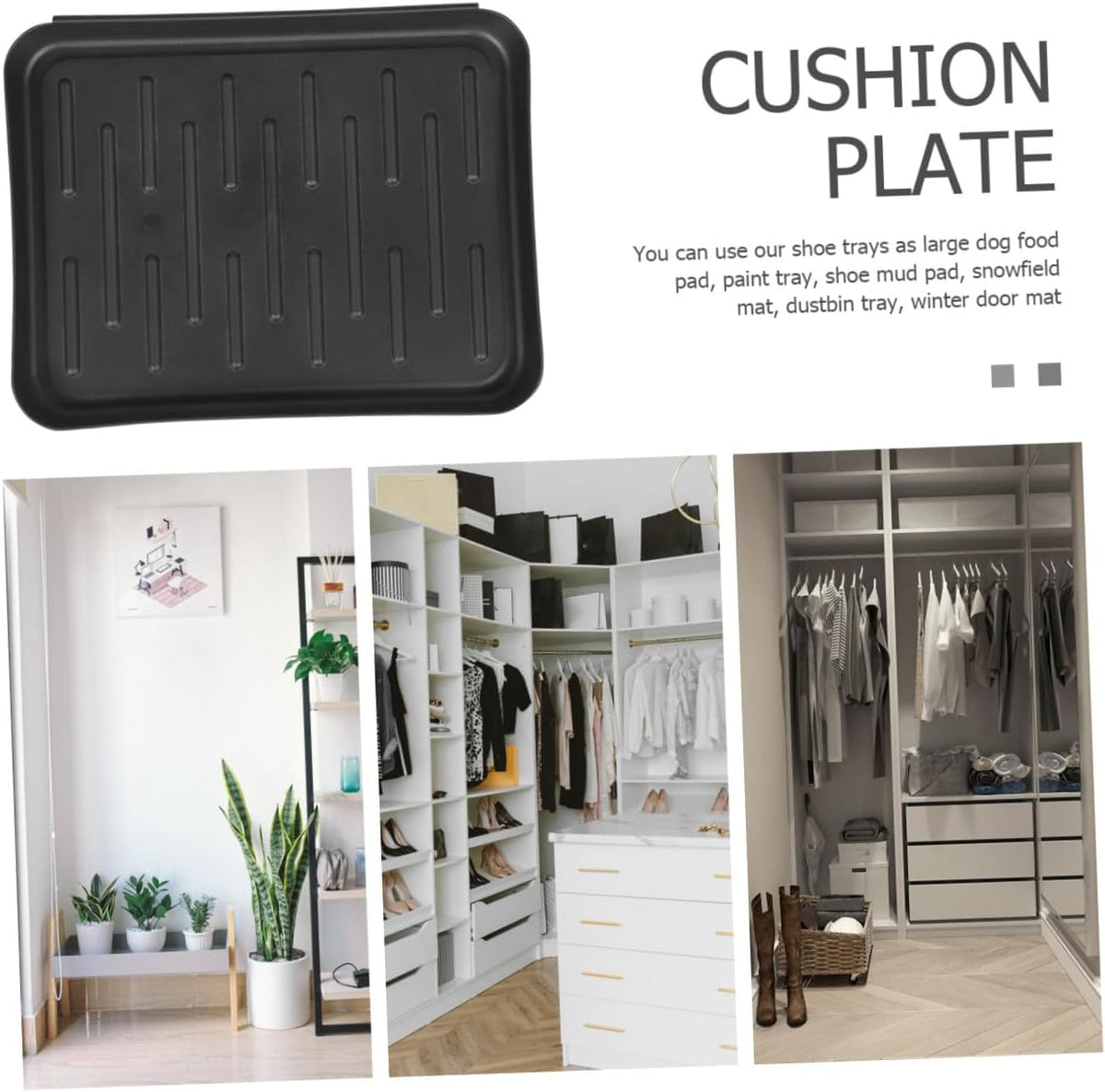 Angoily Shoe Boot Drying Tray Multi Function Storage Mat for Pets Plants and Sundries Non Skid Design Durable for Indoor and Outdoor Use Versatile Stuff