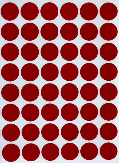 Royal Green Dot Sticker 11/16" Inch (17mm) Colored Labels in Purple - 2400 Pack - Colors A
