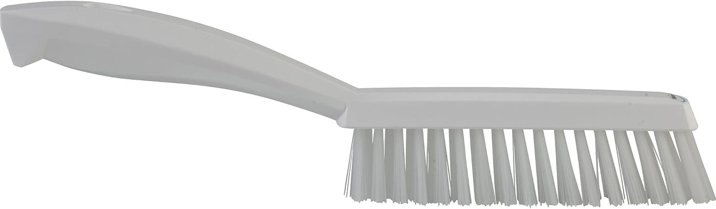 Vikan 13/16 in W Scrub Brush, Stiff, 11 51/64 in L Handle, 5 51/64 in L Brush, Blue, Plastic 41953-1 Each