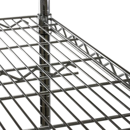 Shelving Inc. 12" d x 30" w Chrome Wire Shelving with 2 Tier Shelves, Weight Capacity 800lbs Per Shelf
