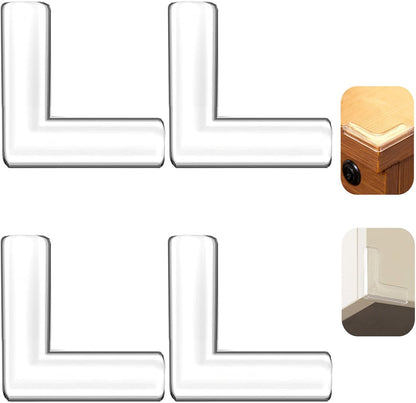 4pcs Corner Protectors, Corner Guards to Cover Sharp Furniture | Corner Guards Bumpers to Prevent Collision, Anti-Collision Pads, Suitable for Table, Cabinet, and Window Corner