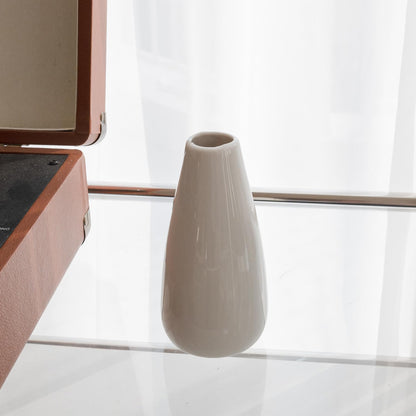 Modern Small Flower Vases 8 Pack - Ceramic, White