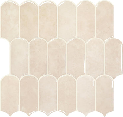Vamos Tile Upgraded Thicker Design Peel and Stick Backsplash Tile, Self Adhesive Vinyl Wall Tiles, Stick on Backsplash for Kitchen, Bathroom, RV,Pantry,10-Sheet Grayish Blue Marble with White Grout