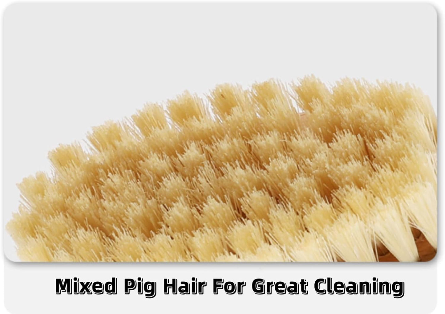 Natural Blend Bristle Laundry Brush Clothes Fabric Cleaning Brush for Non-Destructive Cleaning and Laundry Use for Scrubbing Stains on Delicate Fabrics Knitted Cotton Leather