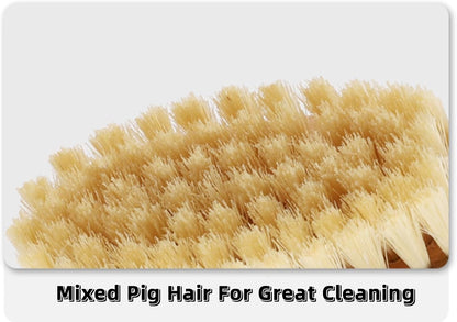 Natural Blend Bristle Laundry Brush Clothes Fabric Cleaning Brush for Non-Destructive Cleaning and Laundry Use for Scrubbing Stains on Delicate Fabrics Knitted Cotton Leather