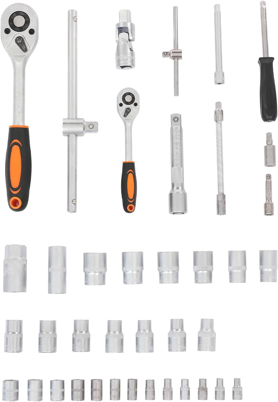 187pcs Trolley Case Tool Set, Carbon Steel Home Repair Kit Household Hand Tool Kit Toolbox Storage Case, Complete Rolling Tool Box for Maintenance Garden Homeowner DIYer Handyman
