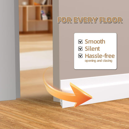 KNEELISA 39" Black Under Door Draft Stopper Exterior,Bottom Door Sweep Sound Proofing,Soundproofing Noise Blocker,Gap Filler Soundproof Seal Strip