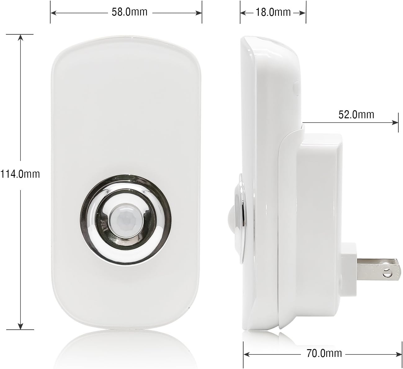 Sensky 3-in-1 Motion Sensor Night Light Plug in, Rechargeable Flashlight, Emergency Night Light for Bedroom, Bathroom, Living Room, Stairways, Hallways