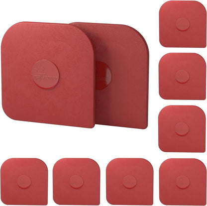 Pan Scraper, 5 Pcs Pot Scraper Plastic, Pot Scraper Non Scratch for Cast Iron, Pot and Pan Cleaning, Sturdy Scraper Kitchen Tool