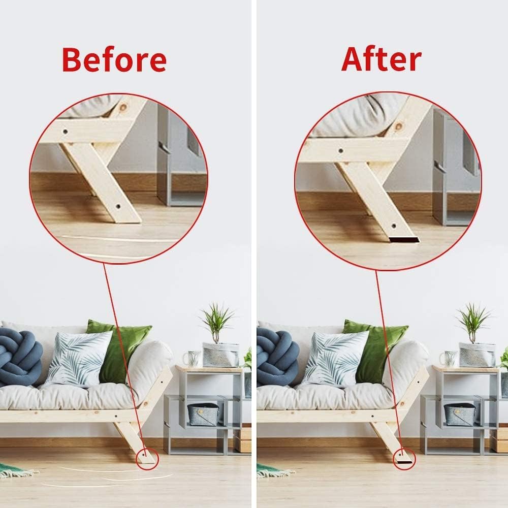 Yelanon Non Slip Furniture Pads -12pcs 4" Furniture Grippers Hardwood Floors, Non Skid for Furniture Legs,Self Adhesive Rubber Feet, Anti Slide Furniture Floors Protectors for Keep Couch Stoppers