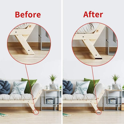 Yelanon Non Slip Furniture Pads -12pcs 4" Furniture Grippers Hardwood Floors, Non Skid for Furniture Legs,Self Adhesive Rubber Feet, Anti Slide Furniture Floors Protectors for Keep Couch Stoppers
