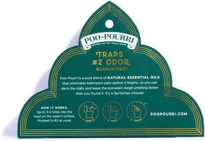 Poo-Pourri Before-You-Go Toilet Spray, Bamboo Rain, 2 Fl Oz, Up to 100 Uses, Bathroom Odor Deodorizer with Essential Oils for Home or Work, Travel Essentials, TSA Approved Size, Bamboo & Fresh Grass
