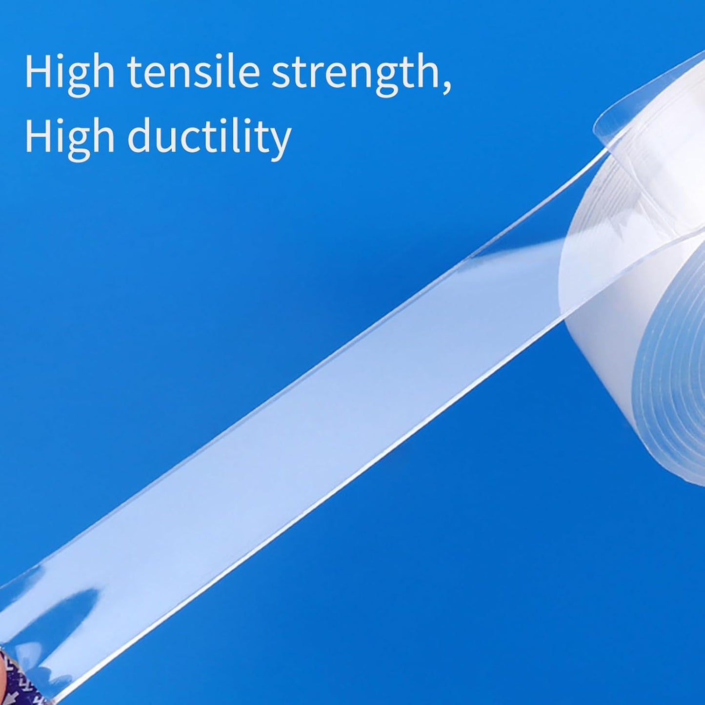 Tbest Nano Heavy Duty Double Sided Adhesive Tape – Washable, Removable, Flexible, Ideal for Indoor & Outdoor Use – 3cm X 16.4ft for Home, Kitchen, Bathroom, Office Fixing (#1)