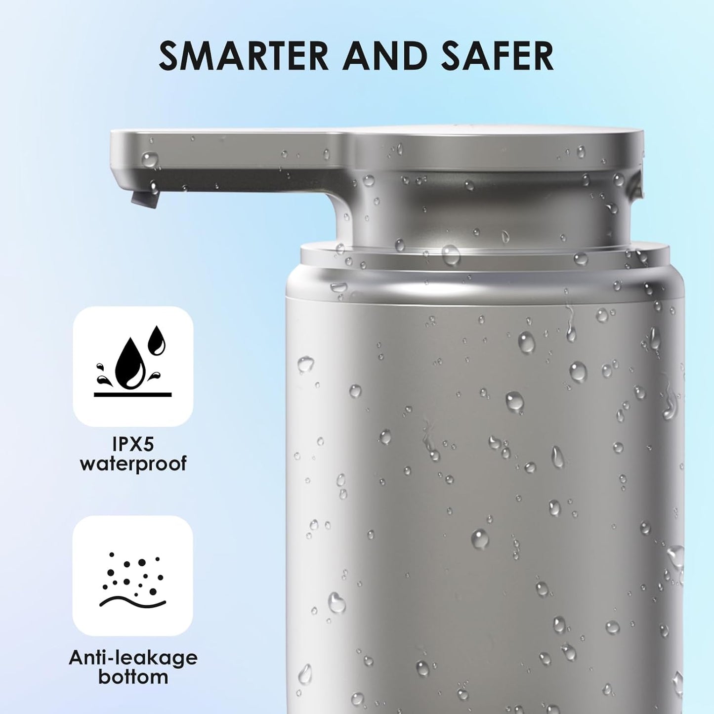 Automatic Soap Dispenser Touchless Foaming: Soap Dispenser Rechargeable for Bathroom