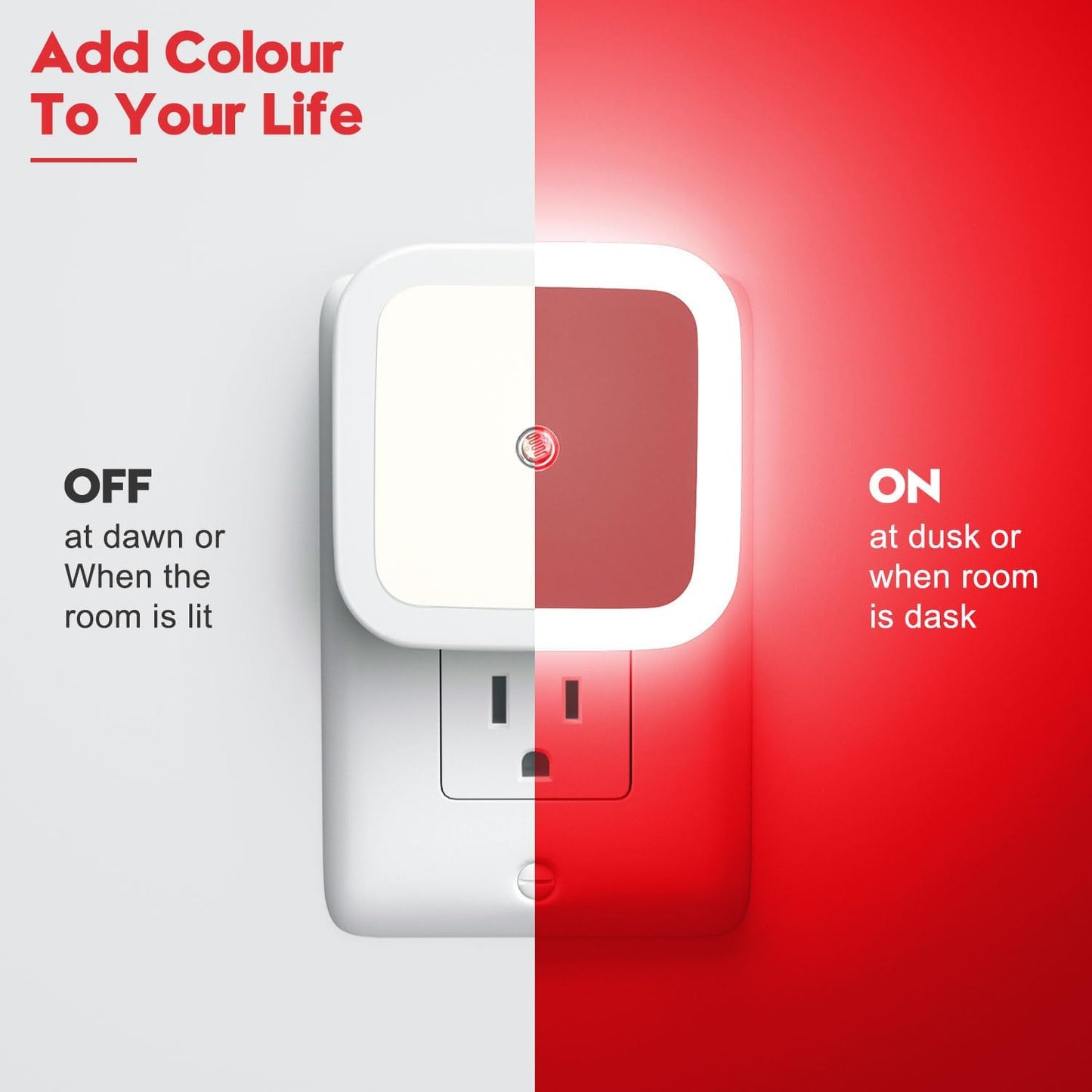 Sujeet Night Light, Night Lights Plug into Wall 4-Pack, Nightlight Plug in Night Lights, Dusk to Dawn Night Lamp Led Night Light for Bedroom, Bathroom, Hallway Warm White