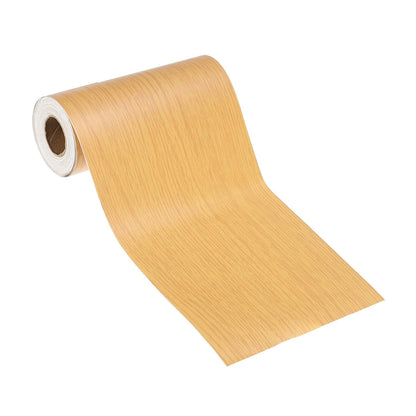 PATIKIL Self Adhesive Wood Grain Repair Tape 33'x 3", Multi-Use Realistic Wood Grain Repair Patch for Furniture Floor Door Table Chair Windows Handicraft DIY, Yellow Teak