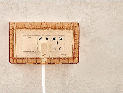 Fielect Weatherproof in Use Outlet Cover Plug Receptacle Protector for Retrofit Siding Construction Transparent 120 Type 142x83x48mm 1Pcs