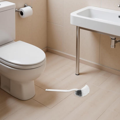 3 Pack Curved Toilet Bowl Brush Set with Long Handle for Deep Cleaning Under Rim and Hard-to-Reach Areas Compact Bathroom Scrubber for Household Toilet Cleaning