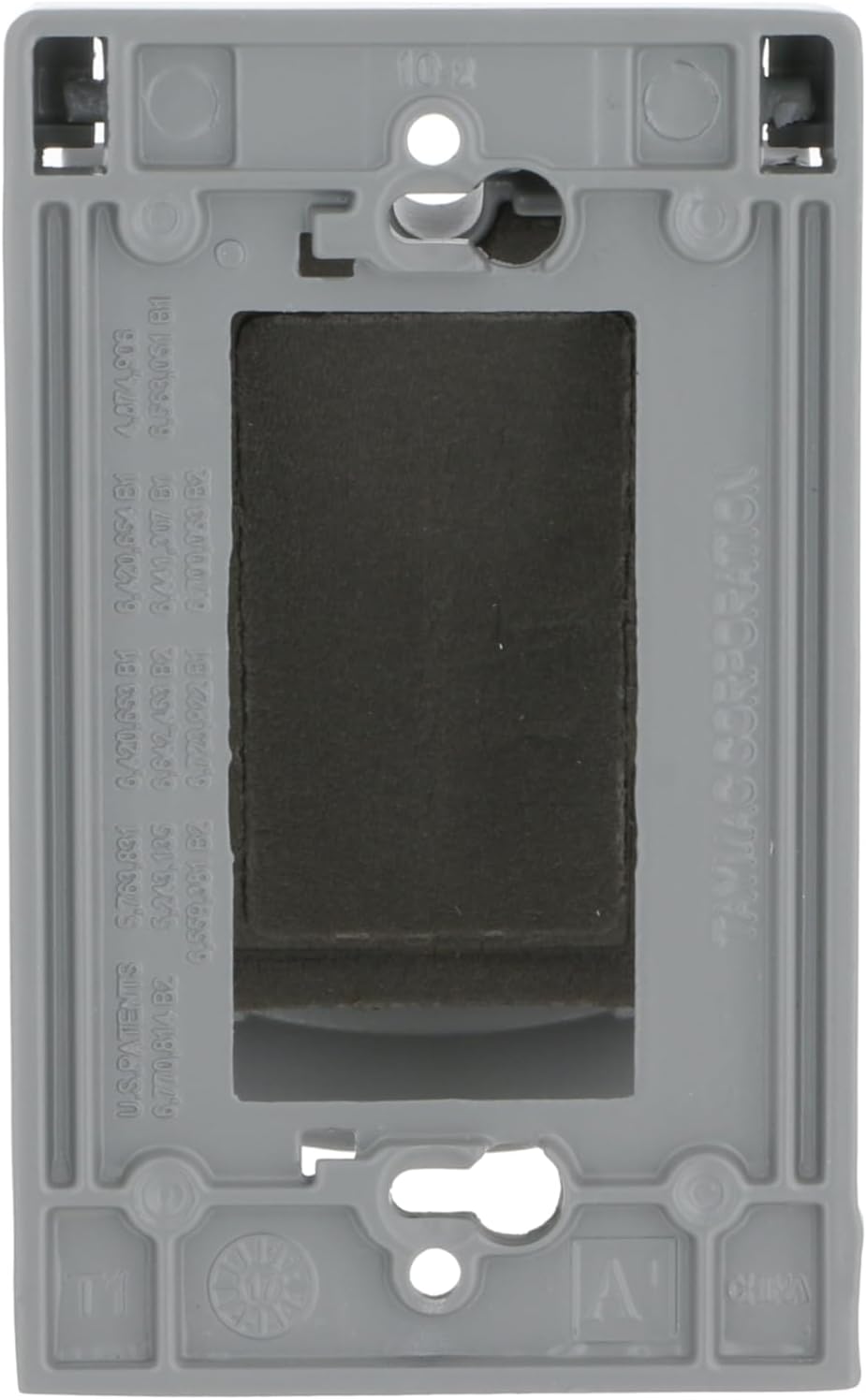 Hubbell Bell MX1050S Single-Gang Weatherproof Heavy Duty Universal Flip Cover, 2.87"W x 4.84"H, Gray Finish