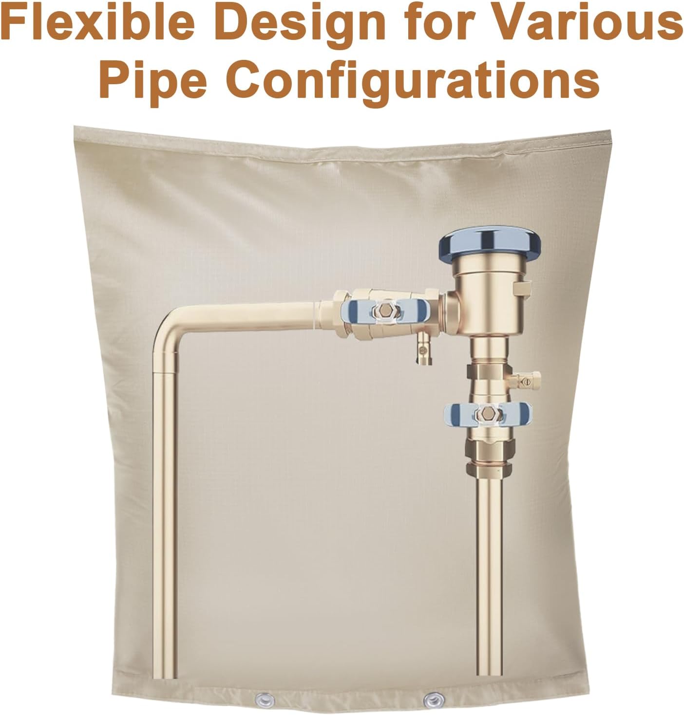 Backflow Preventer Insulation Cover,Pipe Insulation,Outdoor Pipe Covers For Winter Freeze Protection,Outdoor Faucet Covers For Winter Freeze Protection,Insulated Pipe Covers For Outside (30w*26h)